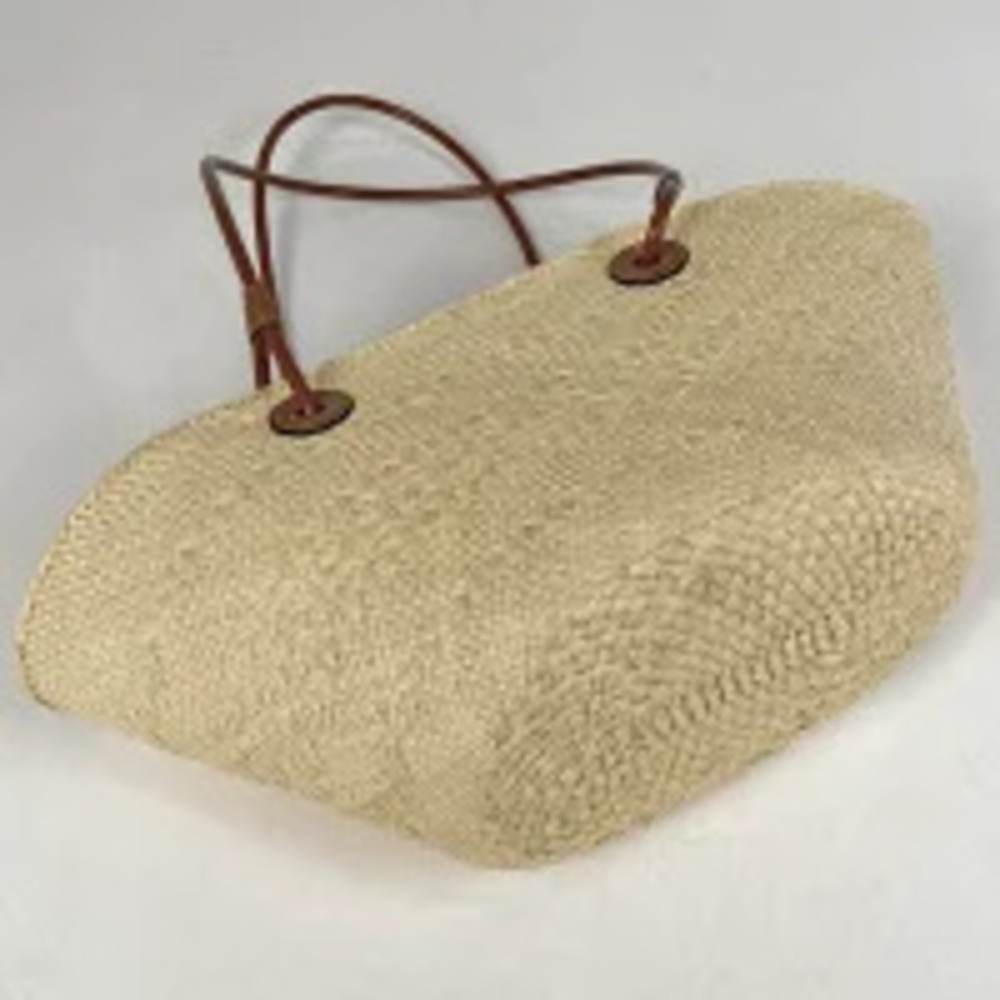 Loewe Woven Anagram Bag Palm Leather Beige Basket Ilaca Tote Tan